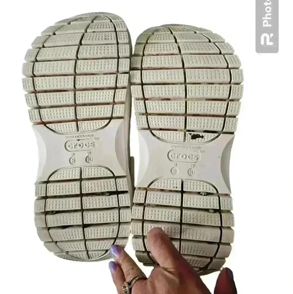 Crocs Classic Unisex White Mega Crush Clog 10 W 8 M - Picture 5 of 14